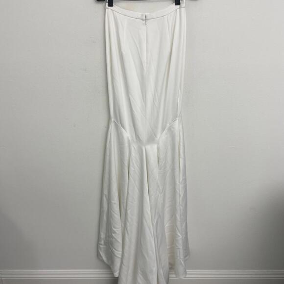 Katie May Noel and Jean Mimi Off White Bridal Maxi Skirt with Train S $495msrp - Picture 8 of 12